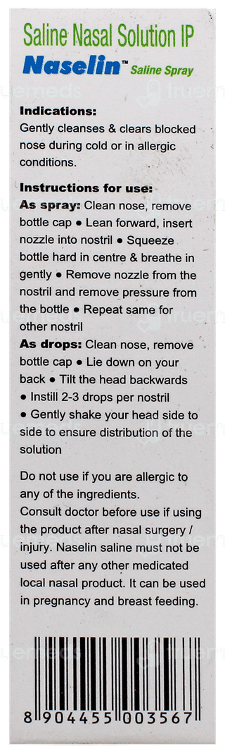 Naselin Saline Spray 20Ml